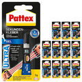 Pattex Sekundenkleber Ultra Gel 12 x 3g - Schnellkleber Sparpackung von Henkel