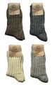 2-4 Paar extra warme, dicke u. weiche Alpaka Socken Damen Herren Schafwollsocken