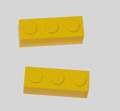 Lego Stein 1x3 3622 gelb 2 Stück