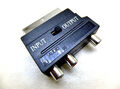 Scart-Cinch Umschalter, Adapter für Scart-Cinch Geräte, TV Video und Audio 