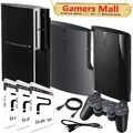 Sony Playstation 3 PS3 Konsole (FAT / Slim / Super Slim) +Controller +3 Spiele