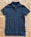 Ralph Lauren ® Herren Poloshirt Gr. S Polohemd grau Custom Slim fit Logo No 1529