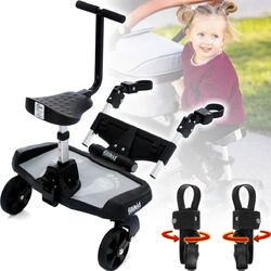 FILLIBOARD SET Buggy Board + Zusatzsitz Kinderwagen Jogger Trittbrett Kiddyboard☛Filliboard 180°☛KOMPLETTSET☛ FILLIKID Premiumqualität