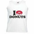 Tank Top I LOVE DONUTS - CUP CAKES CUPCAKES - DONUT - EIERKUCHEN - FRÜHSTÜCK