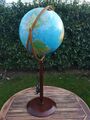 Großer Globus 100cm Standglobus Standfuß Echtholz Replogle Globes MADE IN USA !