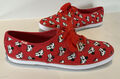 Keds Disney Minnie Maus Plimsohlen flache Schnürschuhe Schuhe Größe UK 5 Sehr guter Zustand #SB