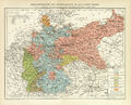 Rechtsgebiete Deutsches Reich historische Landkarte Karte Lithographie ca. 1894