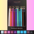 Kajalstifte Set, Make-up-Pinsel, 10 Farbtöne MAX & MORE, Eye Pencil Augen Lippen