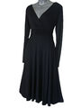 VINTAGE STYLE LONG SLEEVED CALF LENGTH EVENING FORMAL PARTY DRESS SIZES 8 - 26