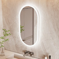 Badspiegel Oval mit LED Beleuchtung Badezimmer Dimmbar Beschlagfrei Wandspiegel