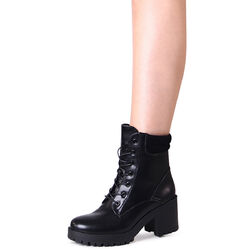 Damenschuhe Plateau Stiefeletten Ankle Boots Booties Kurzstiefel Profilsohle