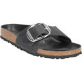 Birkenstock Sandalette Madrid Big Buckle, Glattleder, Schwarz, Damen