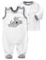 Baby Sweets Junge Mädchen Bekleidung 2 Teile Set Strampler weiß grau Baby Koala