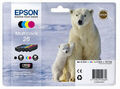 Original Epson 26 Eisbär Multipack Claria Premium Tintenpatrone T2616 T261640