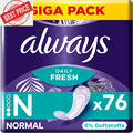 Always Dailies Fresh Slipeinlagen Damen Normal (76 Binden), Gigapack, Ohne Duft