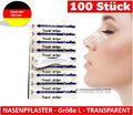 100 Stück - transparente Nasenpflaster / clear nasal strips - BETTER BREATHE
