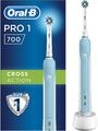 Bürste Rechts Zahn- Elektrisch Blau braun oral B Pro 1 700 Cross Wirkung / Neu