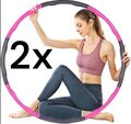 2x HulaHoop Reifen Bauchtrainer FitnessRing Training Massage Schaumstoff 8 Teile