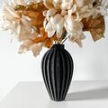 Moderne Vase "Büsen" - Dekovase - Tischvase - für Trockenblumen / Pampasgras