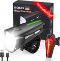 LED Fahrradlicht Set 100 LUX | Stvzo Zugelassen Fahrradlampe |Fahrradbeleuchtung