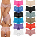 12er Pack Damen Slips Spitze Hipster Unterwäsche Spitzenslip Hotpants Dessous