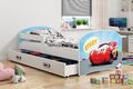 Kinderbett 160x80 Juniorbett Bett Kinderzimmer Spielbett Jugendbett cars