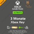 XBOX Game Pass Ultimate 3 Monate & XBOX Live Gold Mitgliedschaft (90 Tage) 24/7