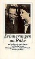 Erinnerungen an Rainer Maria Rilke / Rilkes Mutter.... | Buch | Zustand sehr gut