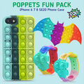 Push Poppets Fidgets Kids it Stress Angst Relief iPhone 6s 7 8 SE20 XR 11 Hülle