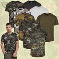 BRANDIT T-SHIRT TARN MILITARY ANGELN JAGEN OUTDOOR GOTCHA PAINTBALL AIRSOFT BW