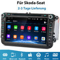 8" Android Autoradio GPS Navi DVD RDS DAB+ WiFi Für VW Golf 5 6 Passat EOS 2+32G