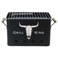Tragbarer anthrazit BBQ Grill Outdoor Camping Grill Garten Grill Picknick Reise