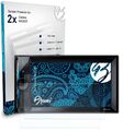 Bruni 2x Folie für Clarion NX302E Schutzfolie Displayschutzfolie