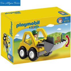 Playmobil 123 Radlader 6775 Baustelle City Life Bauarbeiter Neu OVP