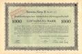 Brandenburgische Städtebahn-Aktiengesellschaft 1923 1000 Mark