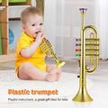 Professionelle Trompete mit 4 farbigen Schlüsseln ABS Trompete Spielzeug für Kinder Kind HEISS