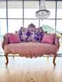 Love Seat Royal French Louis Baroque Style Lounge Sofa in Pink Home Decor