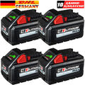 4x Original Akku Für Milwaukee M18 M18B5 18V XC 12,0Ah 48-11-1860 Ersatzbatterie