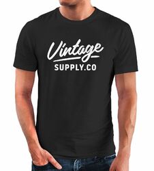 Herren T-Shirt Bedruckt Vintage Schriftzug Retro Design Printshirt Aufdruck