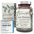Haar-Vitamine - Testnote: "SEHR GUT" - 27 hochdosierte Vitalstoffe. Vegan.