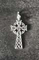 keltisches Kreuz klein Schmuck Anhänger 925er Silber celtic Eire 39 mm