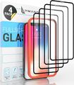 4x Full Screen Panzerfolie Glas für iPhone 12 11 Pro Max Mini mit Positionshilfe