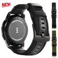 Leder+Nylon Ersatz Armband Für Samsung Garmin Huami  Smartwatch Universal 20mm