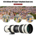 MF-Super-Telezoom Objektiv F/8.3-16 420-800mm T-Mount für Canon EF-Mount-Kameras