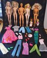 Barbie Ken  & Co Konvolut Lot 7 Puppen 25tlg Zubehör Vintage Fashionista TOP ♡