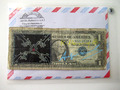 9) A. WARHOL/K. HARING: 1 Dollarnote, amtl. US-Stempel 1987 signiert, skizziert