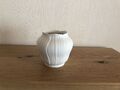 Vase Porzellan königl. pm Porzellanmanufaktur Tettau 15 cm hoch weiß Tulpenvase