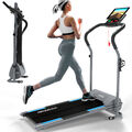 Laufband elektrisch 10 km/h 8 Programme Puls Fitness Heimtrainer 120 kg klappbar