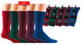 Modische Herren Socken in trendfarben, bequemer Pique-Rand 