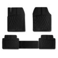 Fußmatten Gummimatten 3D Antirutsch für Toyota Yaris Gummi TPE Schwarz 4tlg